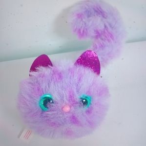 Pomsie cat. Working purple  cat